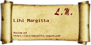 Lihi Margitta névjegykártya